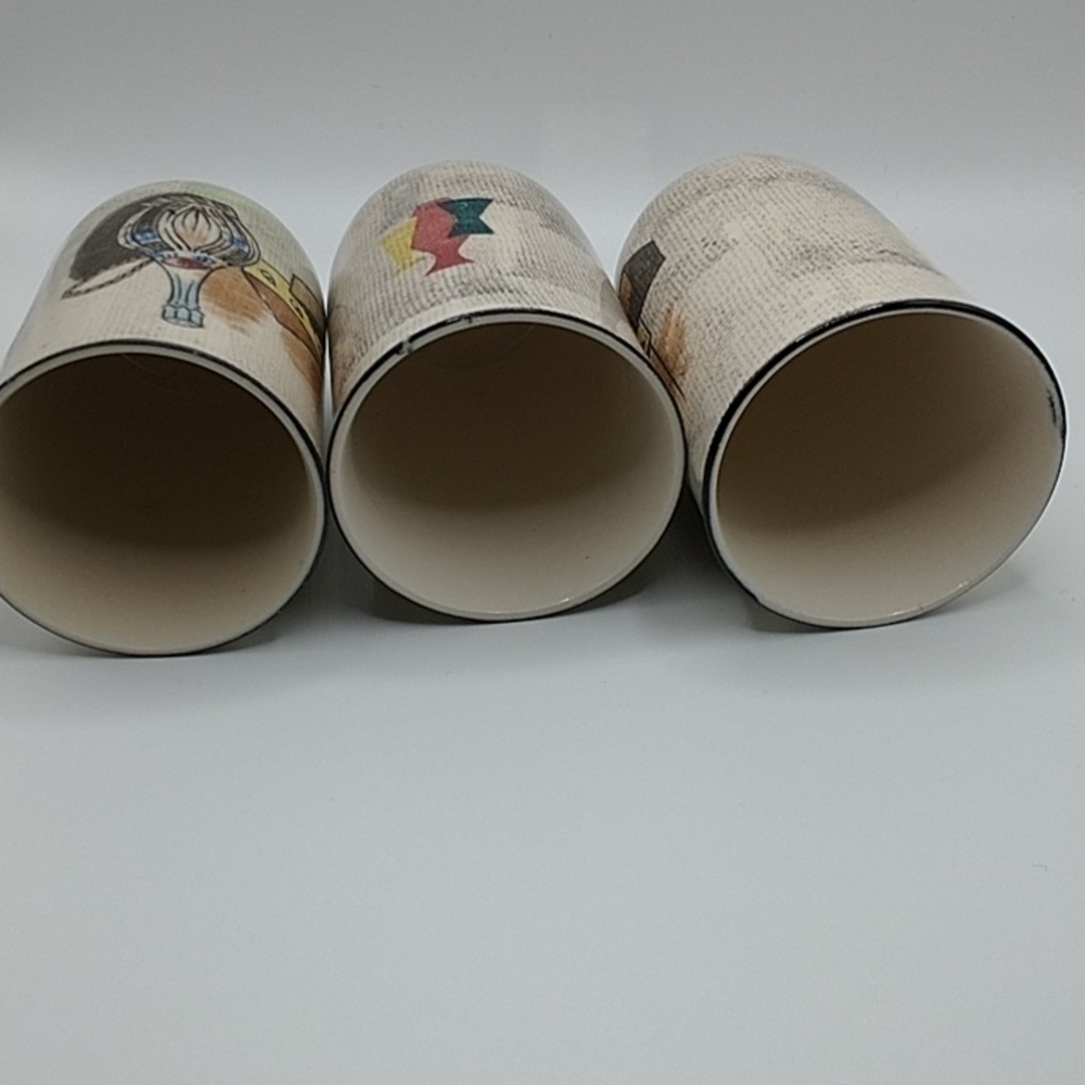 Vintage Royal Sealy Capri Cups Made in Japan Set of 3 - Picture 5 of 7